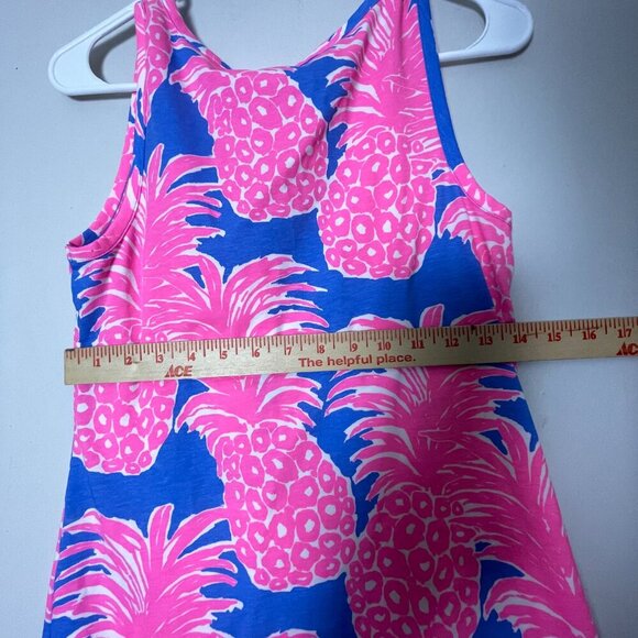 Lilly‎ Pulitzer Tank Top Women XS Pink Pineapple Print Sleeveless Casual Top - Picture 3 of 9